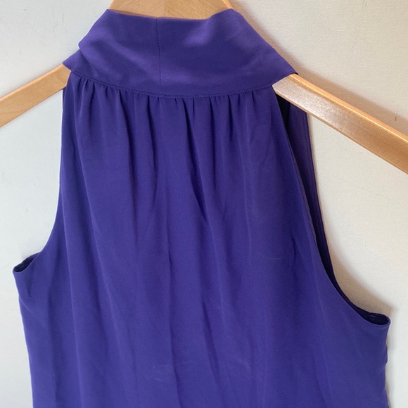 (A54) PRABAL GURUNG COLLECTIVE
Tie-Neck Blouse, Sleeveless, Color-Purple, Size 2 - Picture 9 of 12